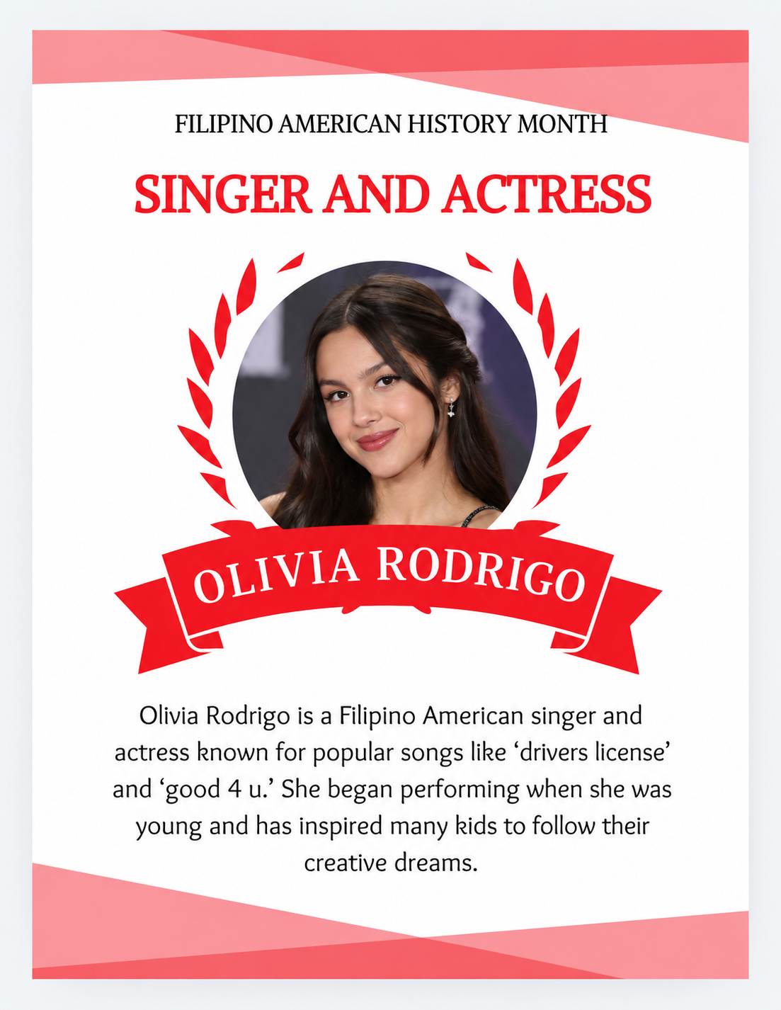 Portrait of Olivia Rodrigo