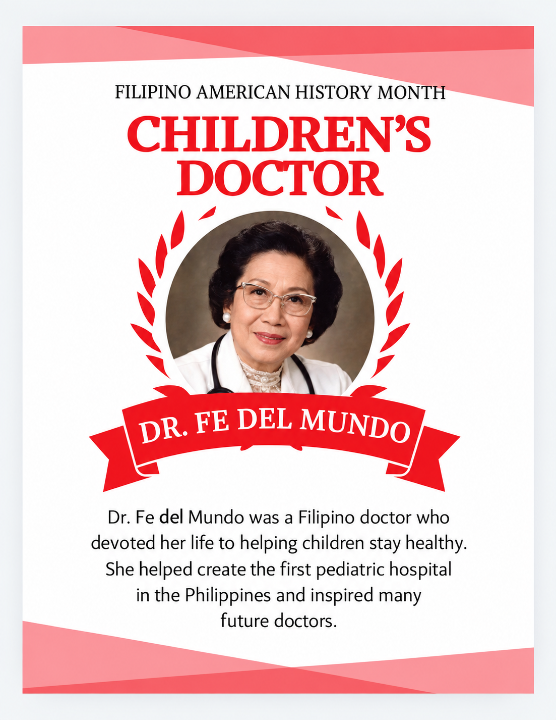 Portrait of Dr. Fe del Mundo
